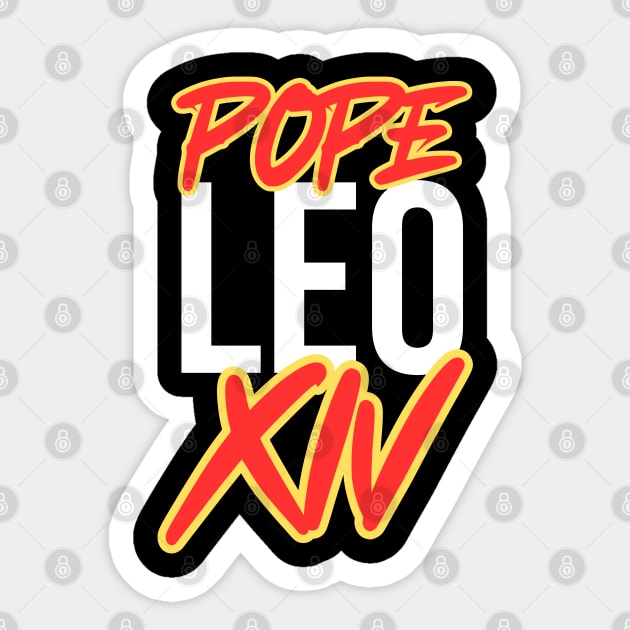 Pope-Leo-XIV Sticker by Creatifly Graphic Tees